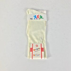 Origins Boys Ivory Sheer Dress Socks Size 9-11